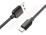 Hoco X96 high-quality black data cable for fast charging 100W 6A with USB Type A to USB Type C connectors, 1m long, in blister
